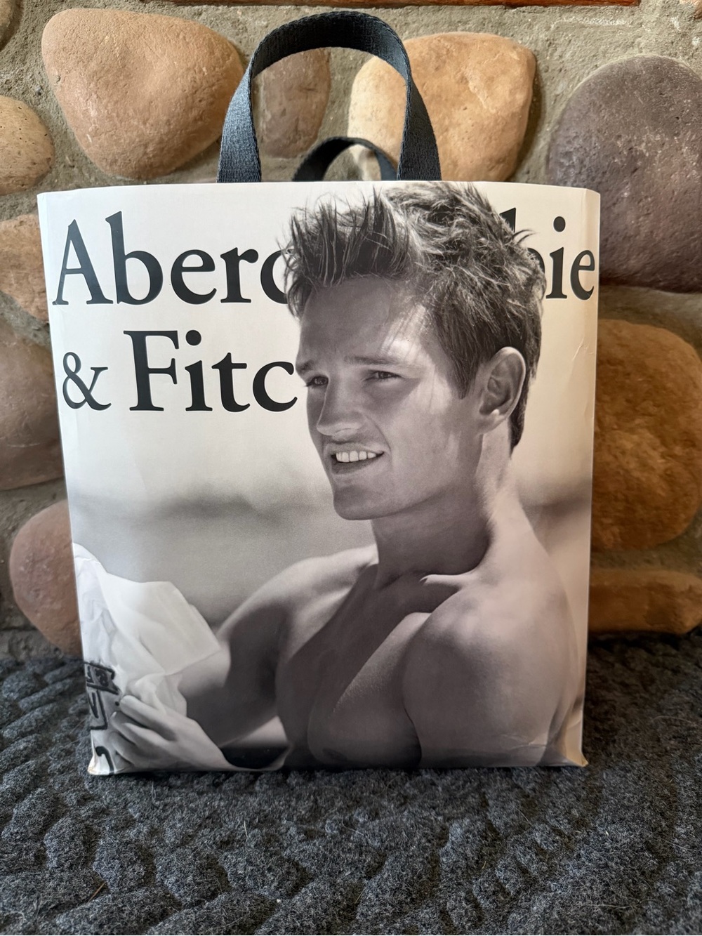 Abercrombie & Fitch Y2K Tote Bag Vintage Logo Graphic
